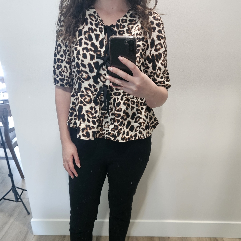 Monteau Leopard Print Dress